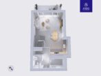 Grundriss Visualisierung EG (nicht maßstabsgetreu) - Attraktives Reihenendhaus in ruhiger Wohnlage
